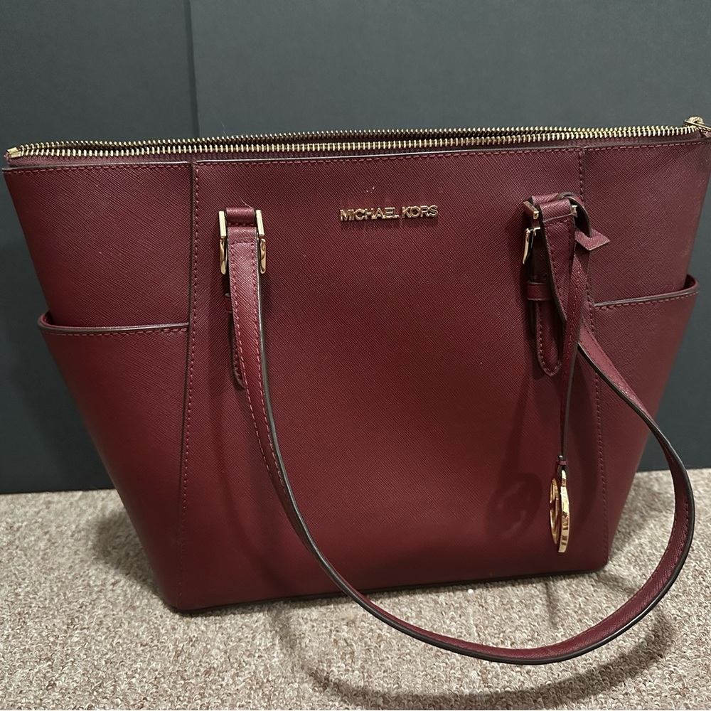 Michael Kors Deep Red Tote Bag